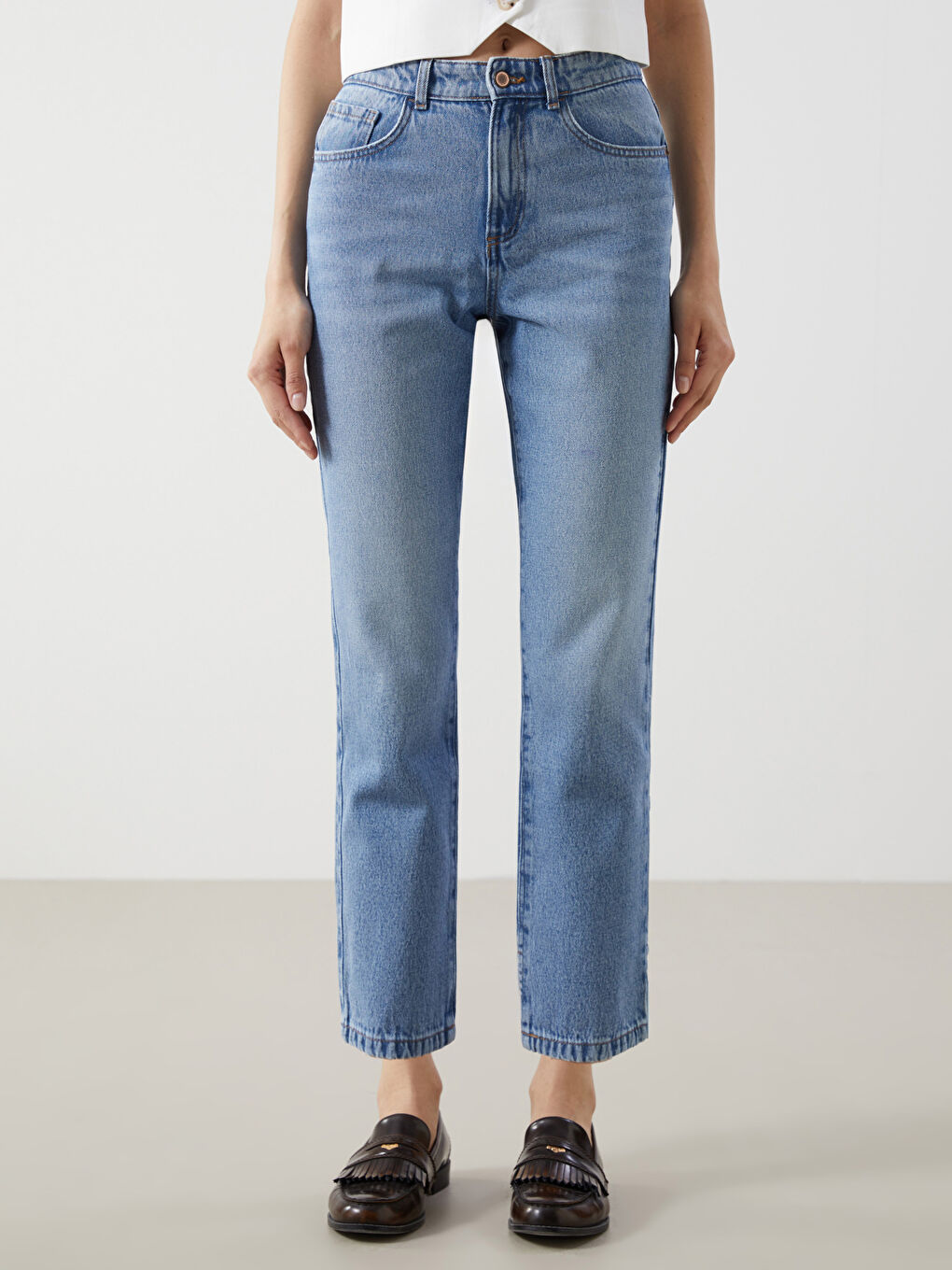 Straight Fit Women's Jeans -S53570Z8-507