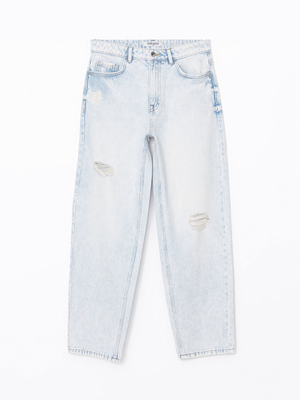 Boyfriend Ripped Detailed Women's Jeans -S53578Z8-869
