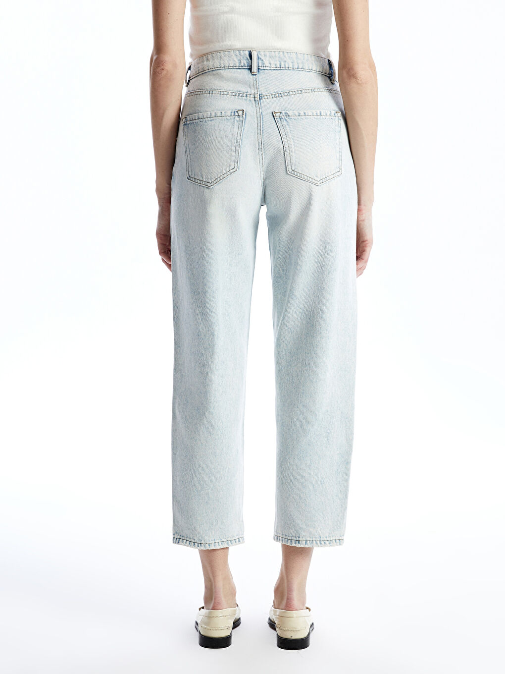 Boyfriend Ripped Detailed Women's Jeans -S53578Z8-869