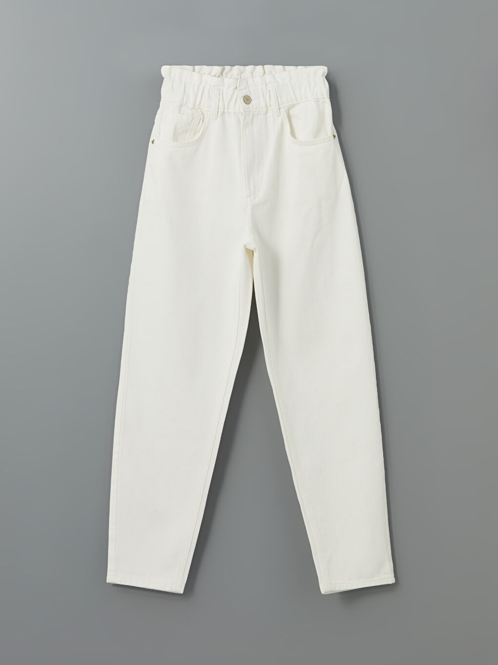 Elasticated Waist Slouchy Fit Women's Jeans -S53589Z8-844