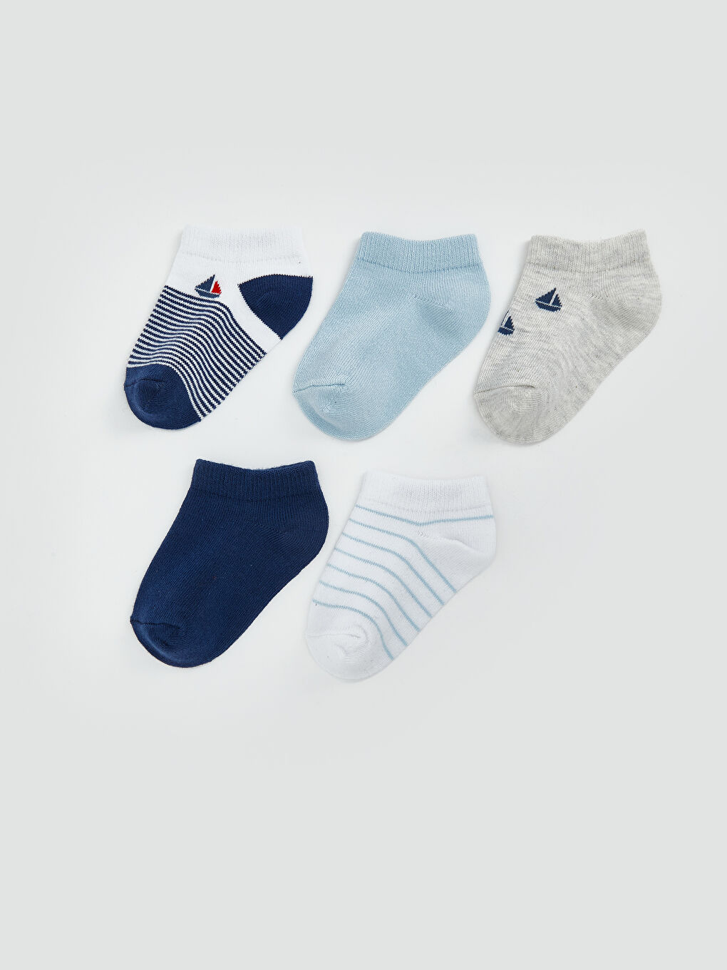 Printed Baby Boy Booties Socks 5 Pieces -S53675Z1-LEN