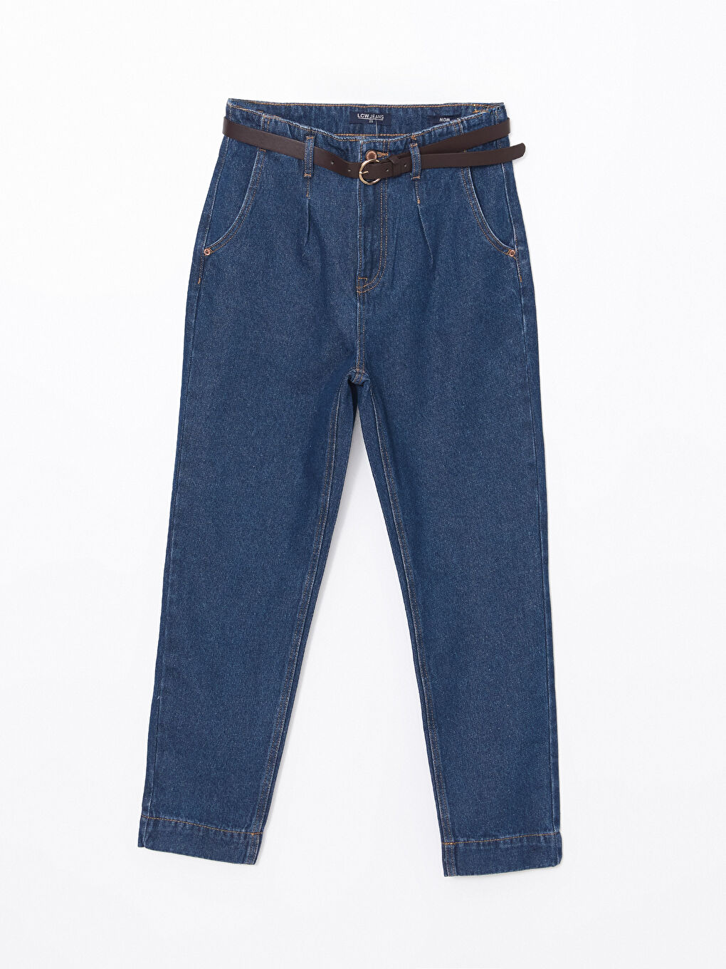 Belted Mom Fit Women's Jeans -S53717Z8-309