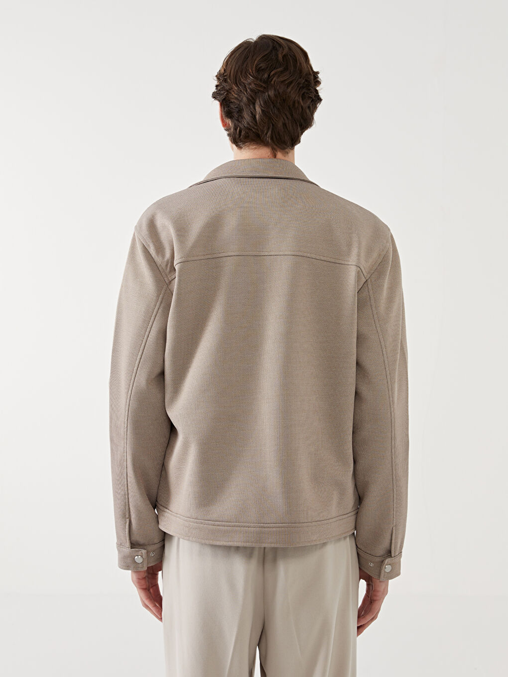 LCW Vision Kahverengi Slim Fit Gömlek Yaka Erkek Mont - 4