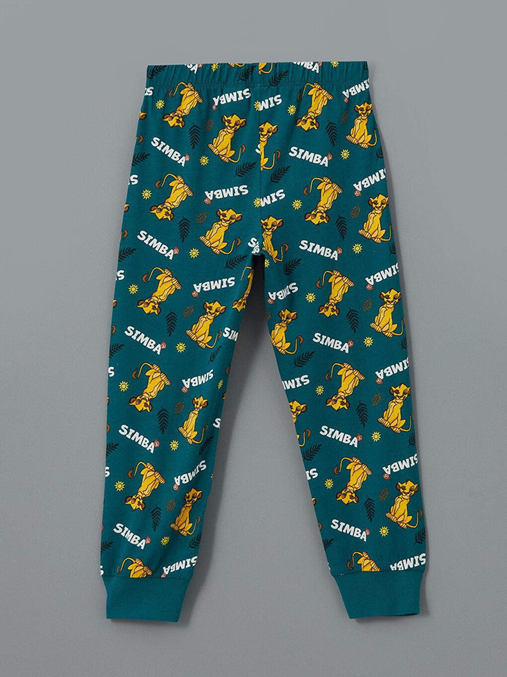 Yeşil Aslan Kral Baskılı Erkek Çocuk Pijama Altı-1