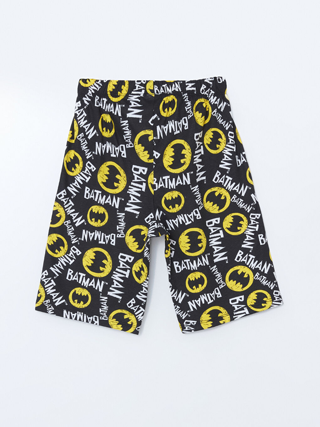 Siyah Beli Lastikli Batman Baskılı Erkek Çocuk Pijama Şort-1
