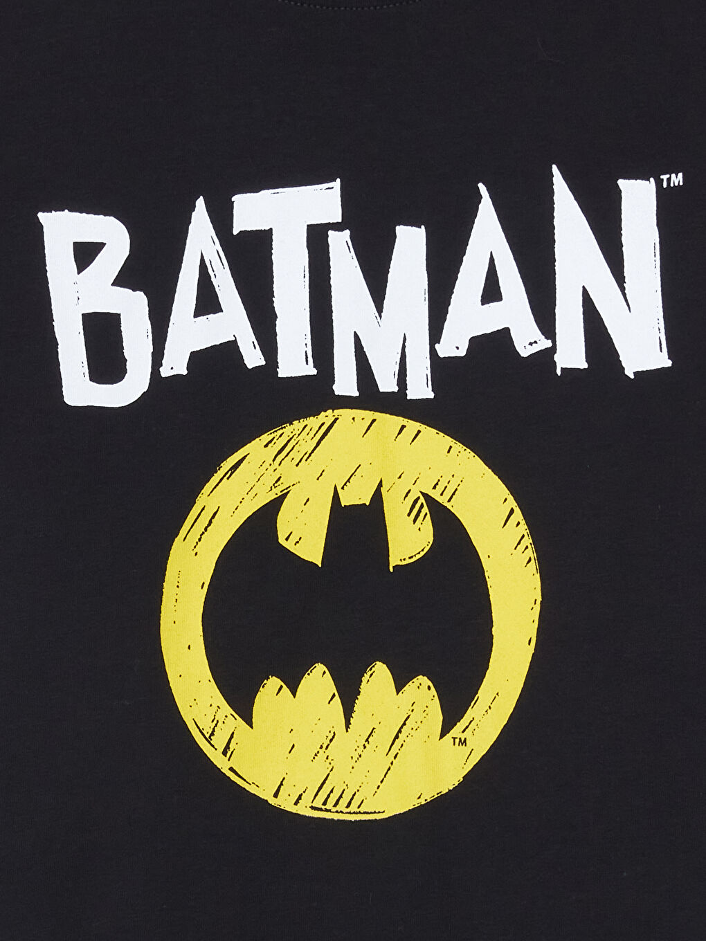 Crew Neck Batman Print Boys' Pajama Set -S53755Z1-CVL
