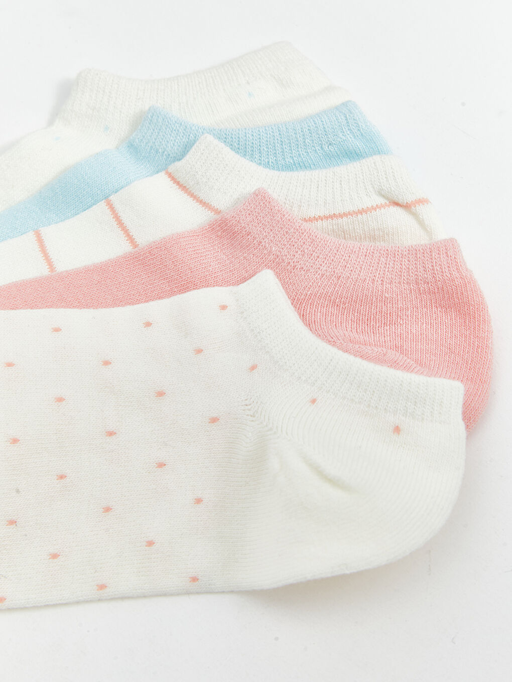 Patterned Women's Trainer Socks 5 Pack -S53783Z8-FDU