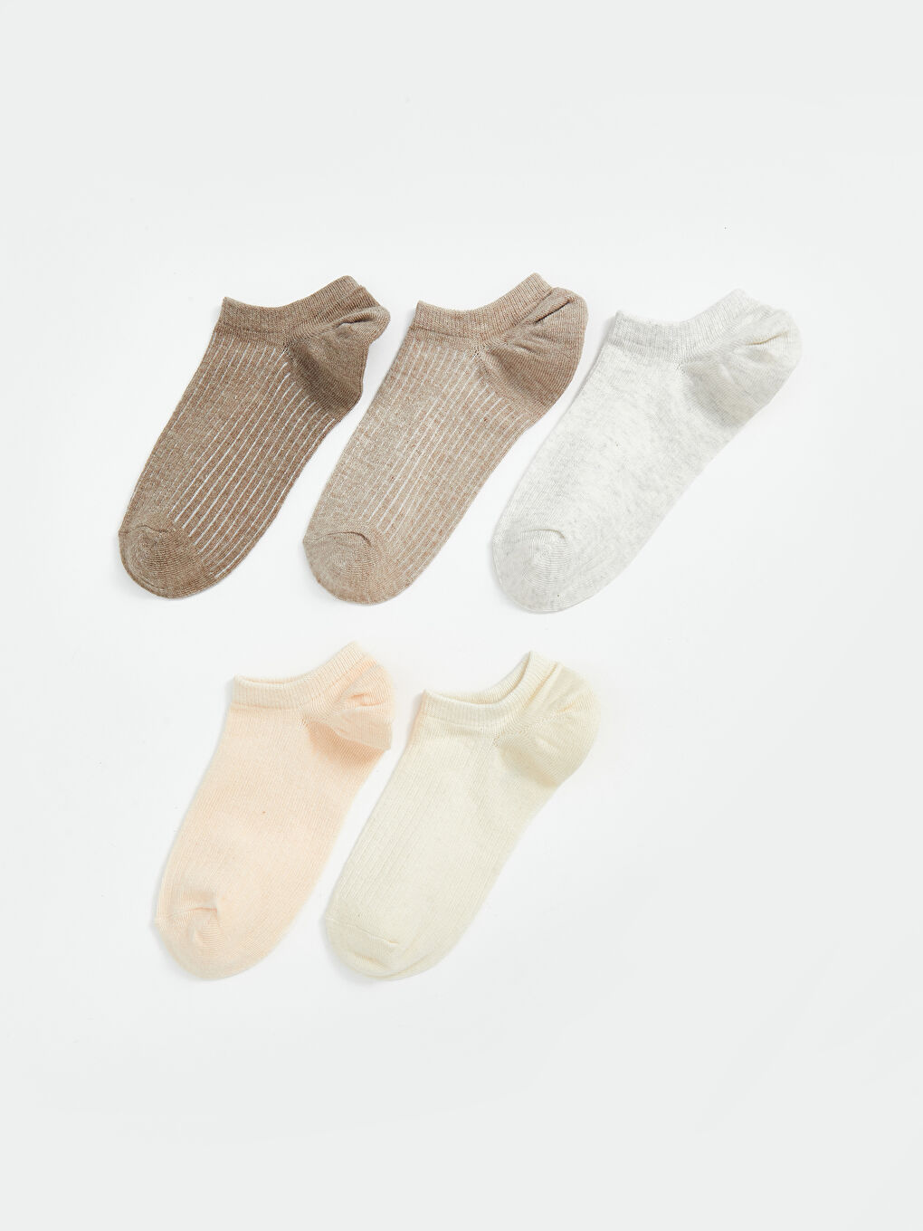 Women's Plain Trainer Socks 5 Pack -S53791Z8-L9M
