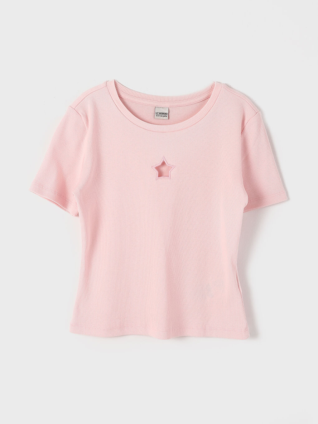Crew Neck Short Sleeve Girls' T-Shirt -S53792Z4-QWN