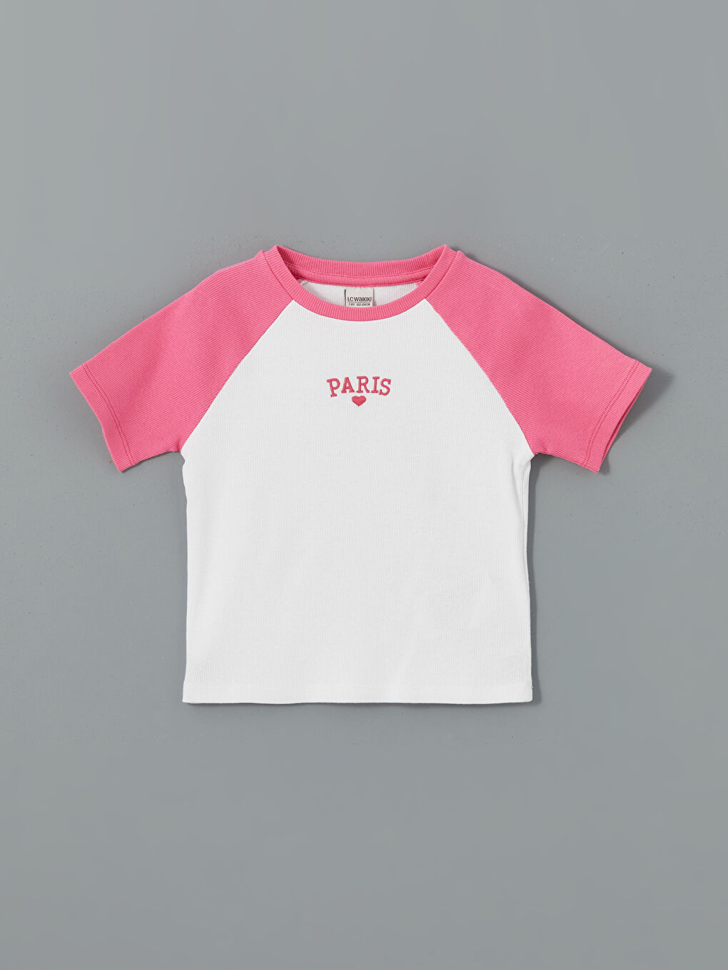 Crew Neck Printed Jersey Girls' T-Shirt