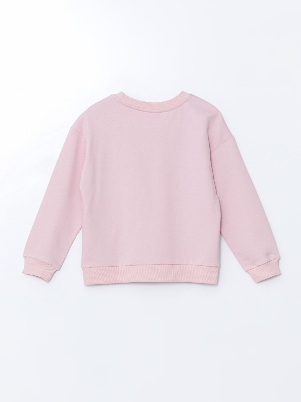 Crew Neck Barbie Rhinestone Embellished Girls' Sweatshirt-1