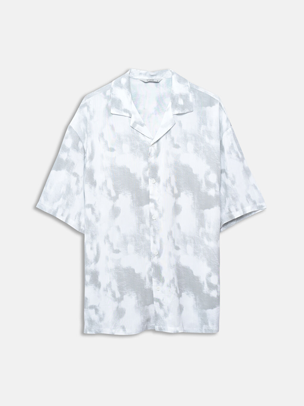 Regular Fit Short Sleeve Patterned Viscose Men's Shirt