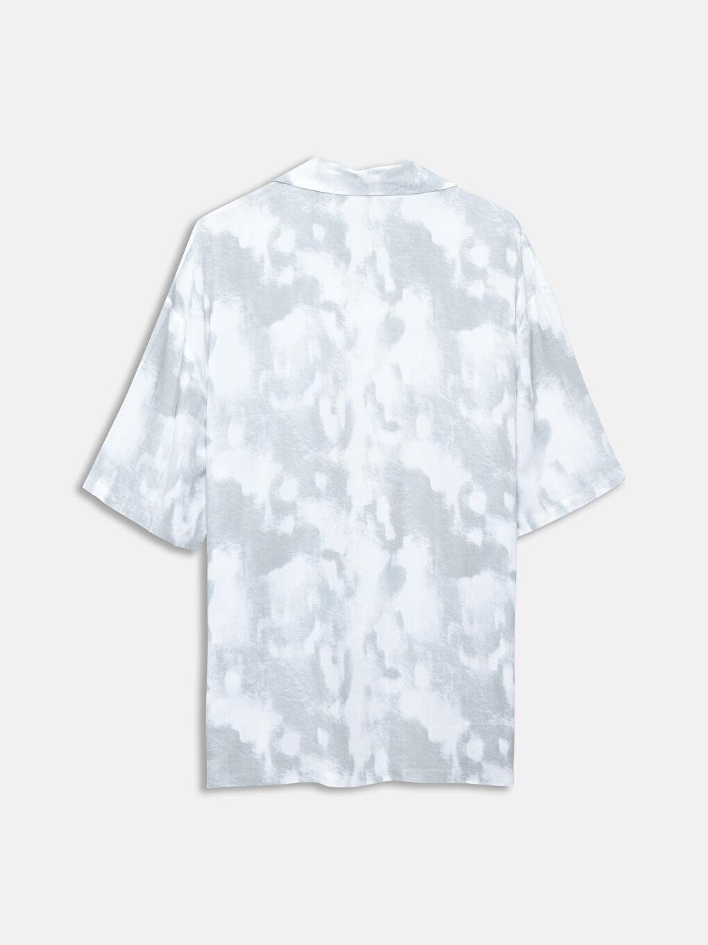 Regular Fit Short Sleeve Patterned Viscose Men's Shirt-1