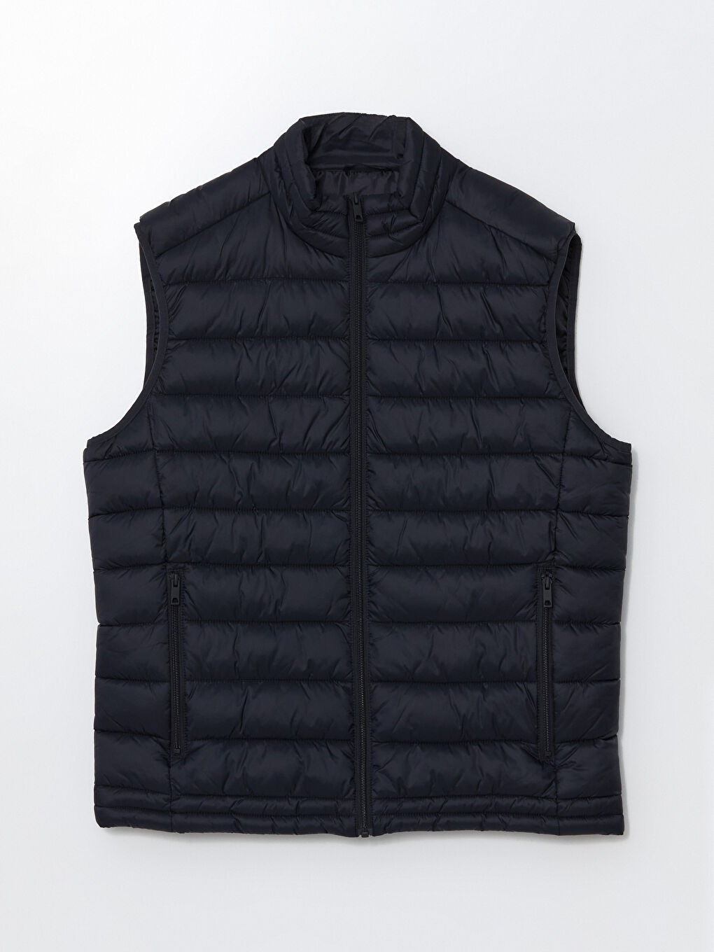 სტანდარტული მორგების ძაბრისებრი საყელოს მქონე მამაკაცის დუტის ჟილეტი-5