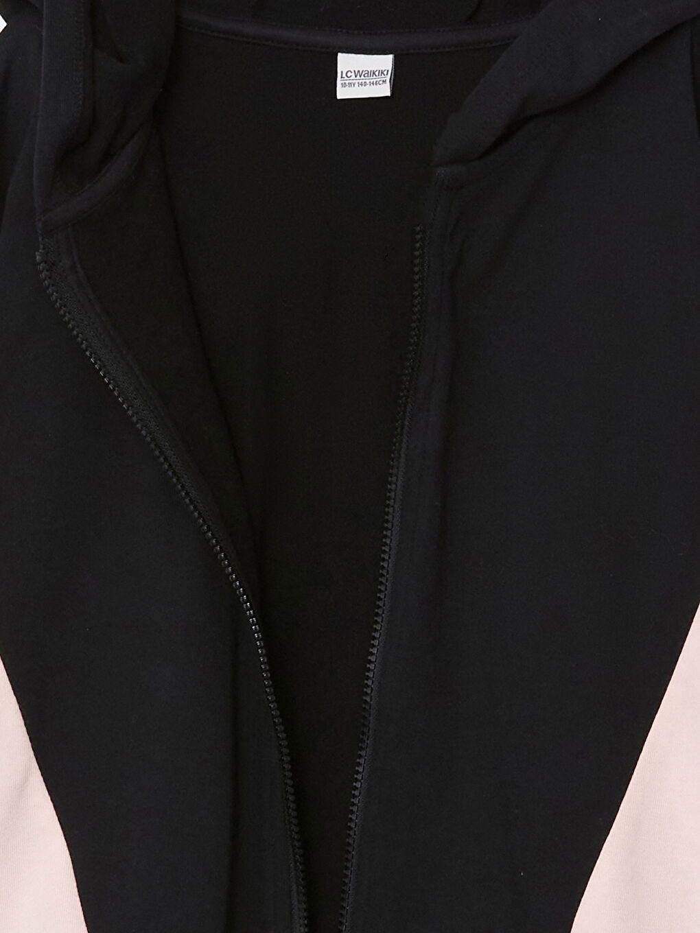 كنزة بسحاب مزودة بغطاء رأس للبنات-2