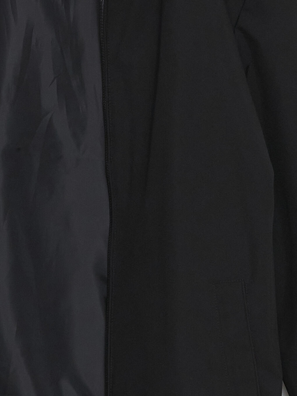 სტანდარტული მორგება ძაბრისებრი საყელო მამაკაცის თხელი ქურთუკი-6