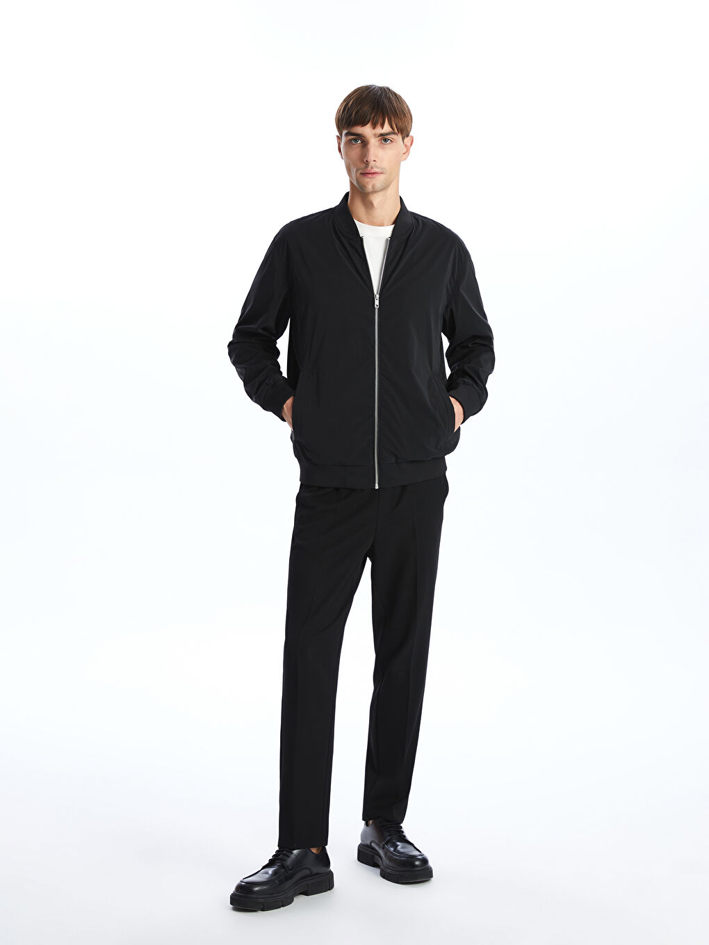 Standard Fit College Collar Men's Coat -S53873Z8-CVL