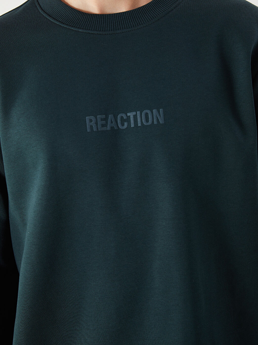 Crew Neck Printed Men's Thick Sweatshirt-2