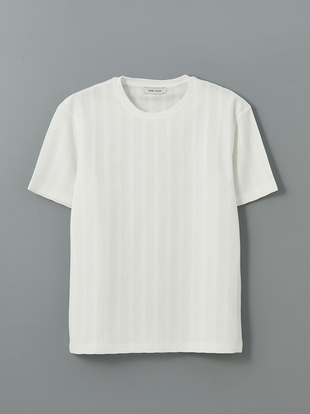 Crew Neck Striped Men's T-Shirt-4