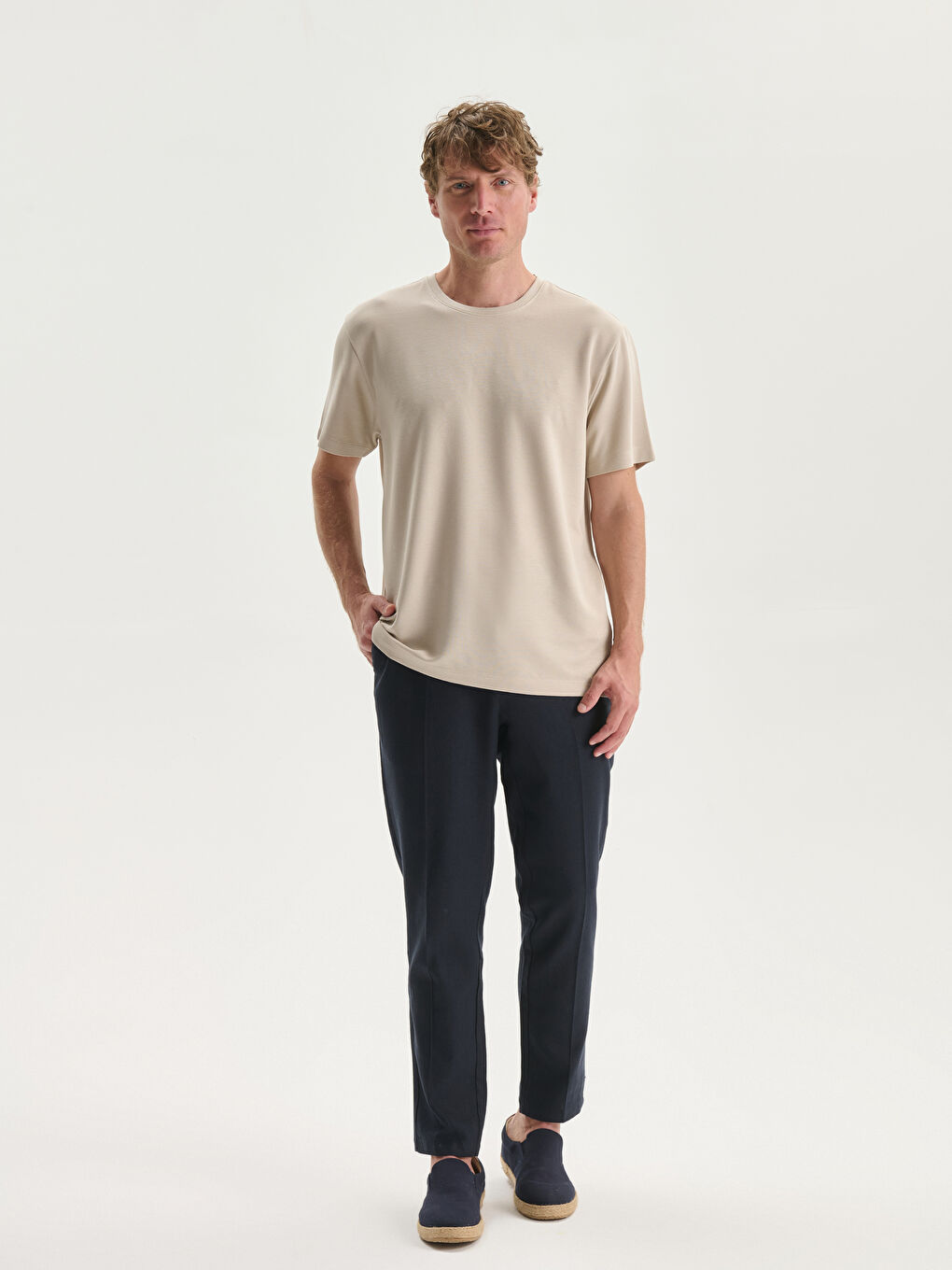 Crew Neck Short Sleeve Men's T-Shirt -S53950Z8-SJJ