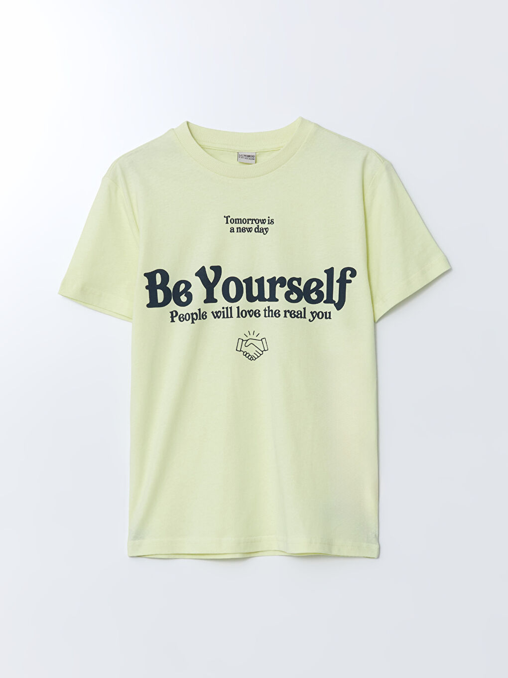 Crew Neck Printed Jersey Boys' T-Shirt -S53955Z4-FTN