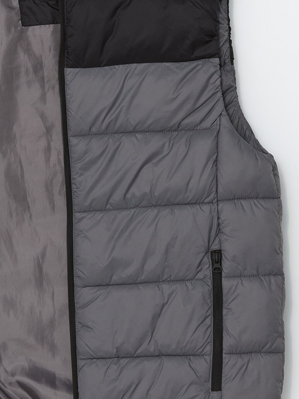 Gilet Doudoune à Col Cheminée pour Hommes Coupe Standard-2