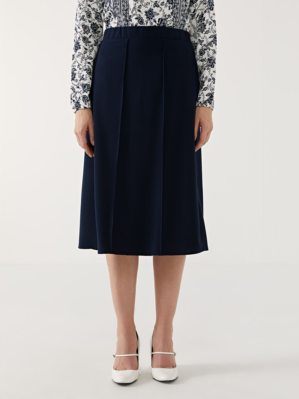 Elastic Waist A-Line Women's Skirt -S53976Z8-E1J