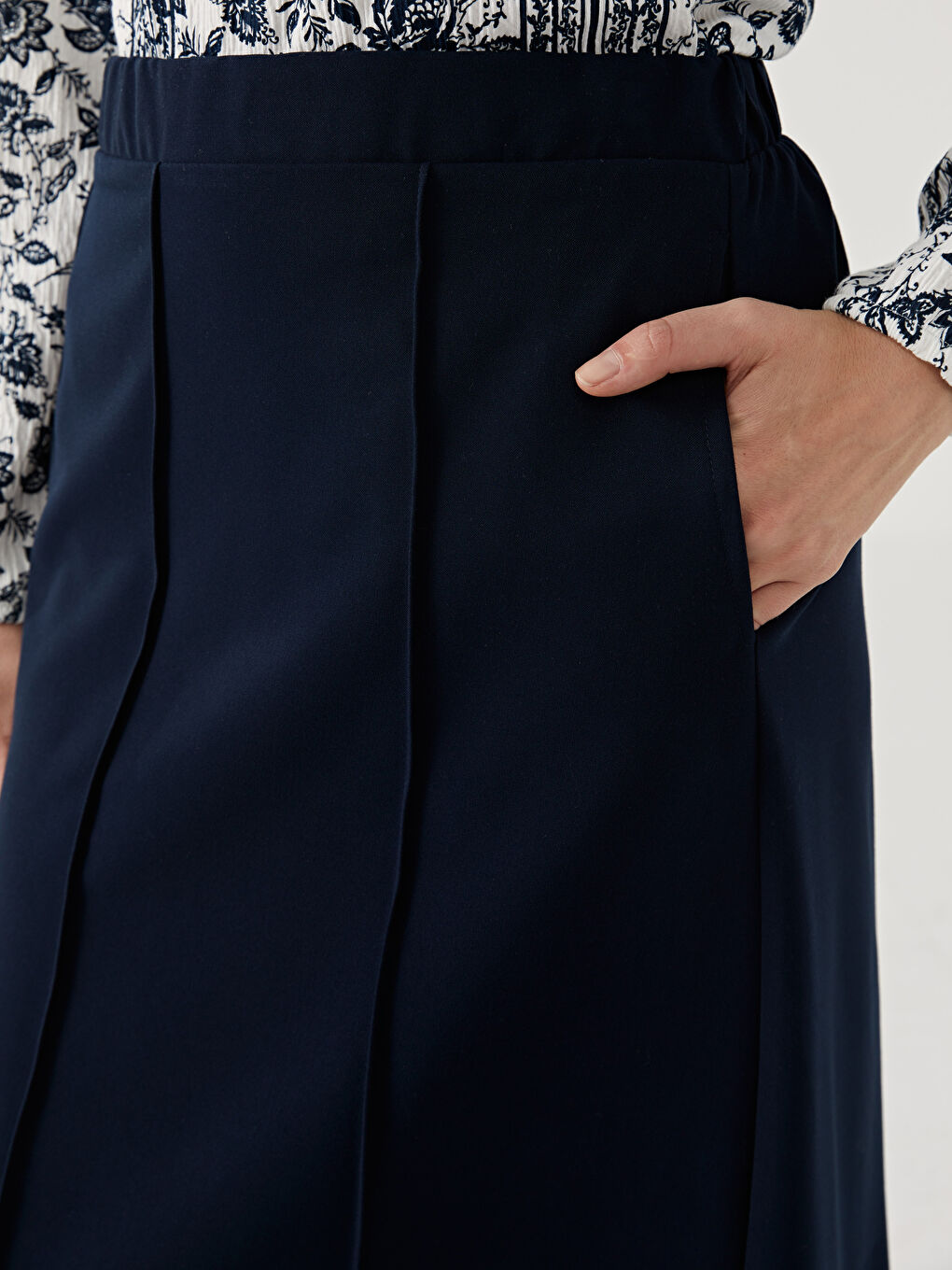 Elastic Waist A-Line Women's Skirt -S53976Z8-E1J