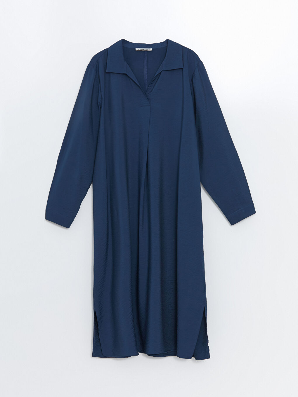 LCW Grace Indigo Gömlek Yaka Kadın Elbise - 4