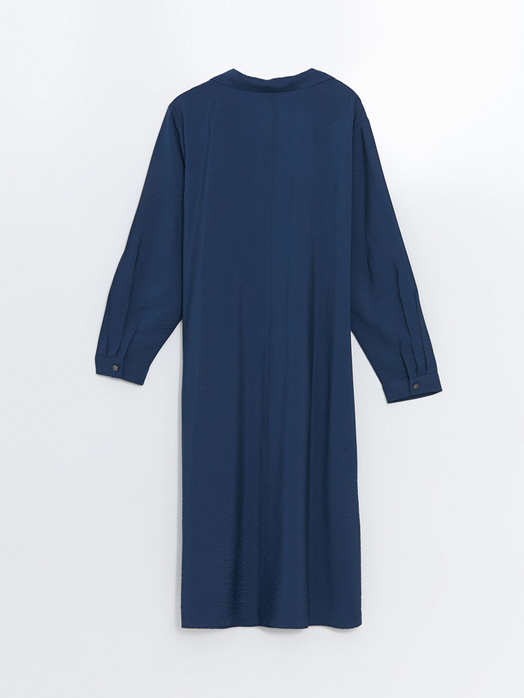 LCW Grace Indigo Gömlek Yaka Kadın Elbise - 5