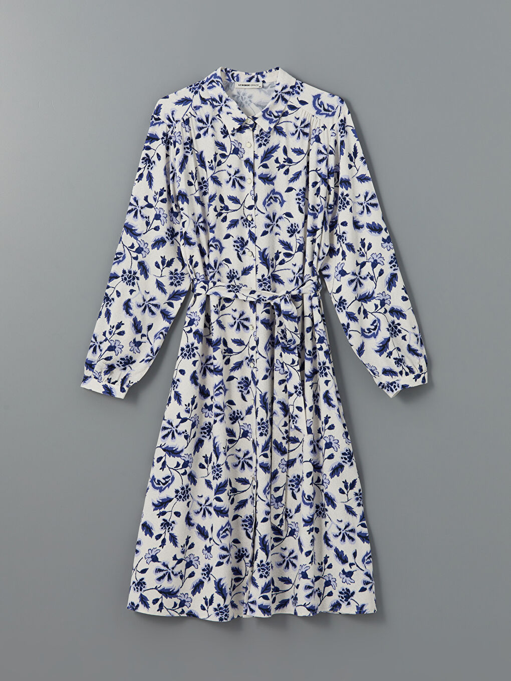 Floral Women Shirt Dress -S53979Z8-LSJ