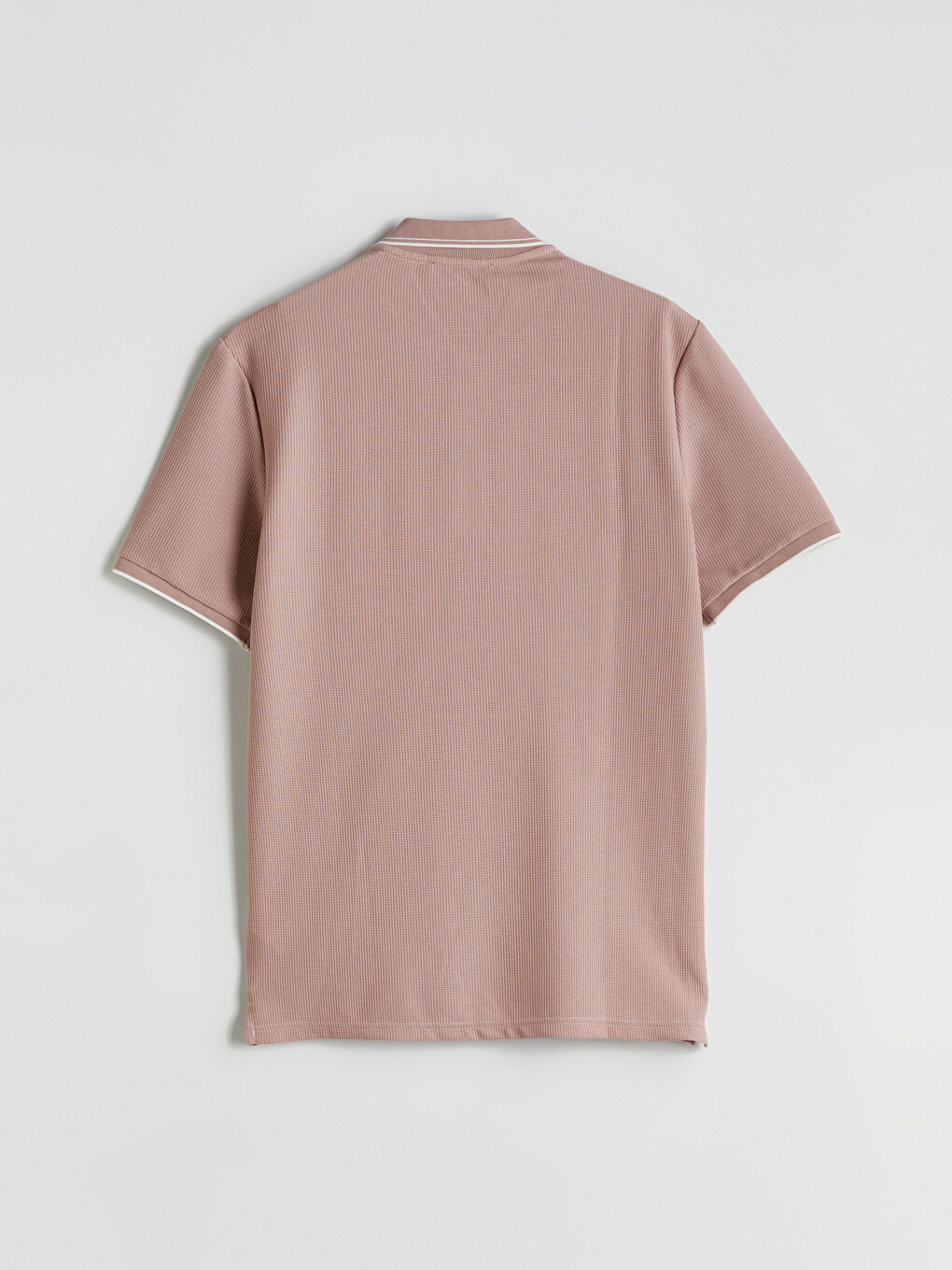 LC WAIKIKI Polo Neck Men's Textured T-Shirt -S54000Z8-SPR
