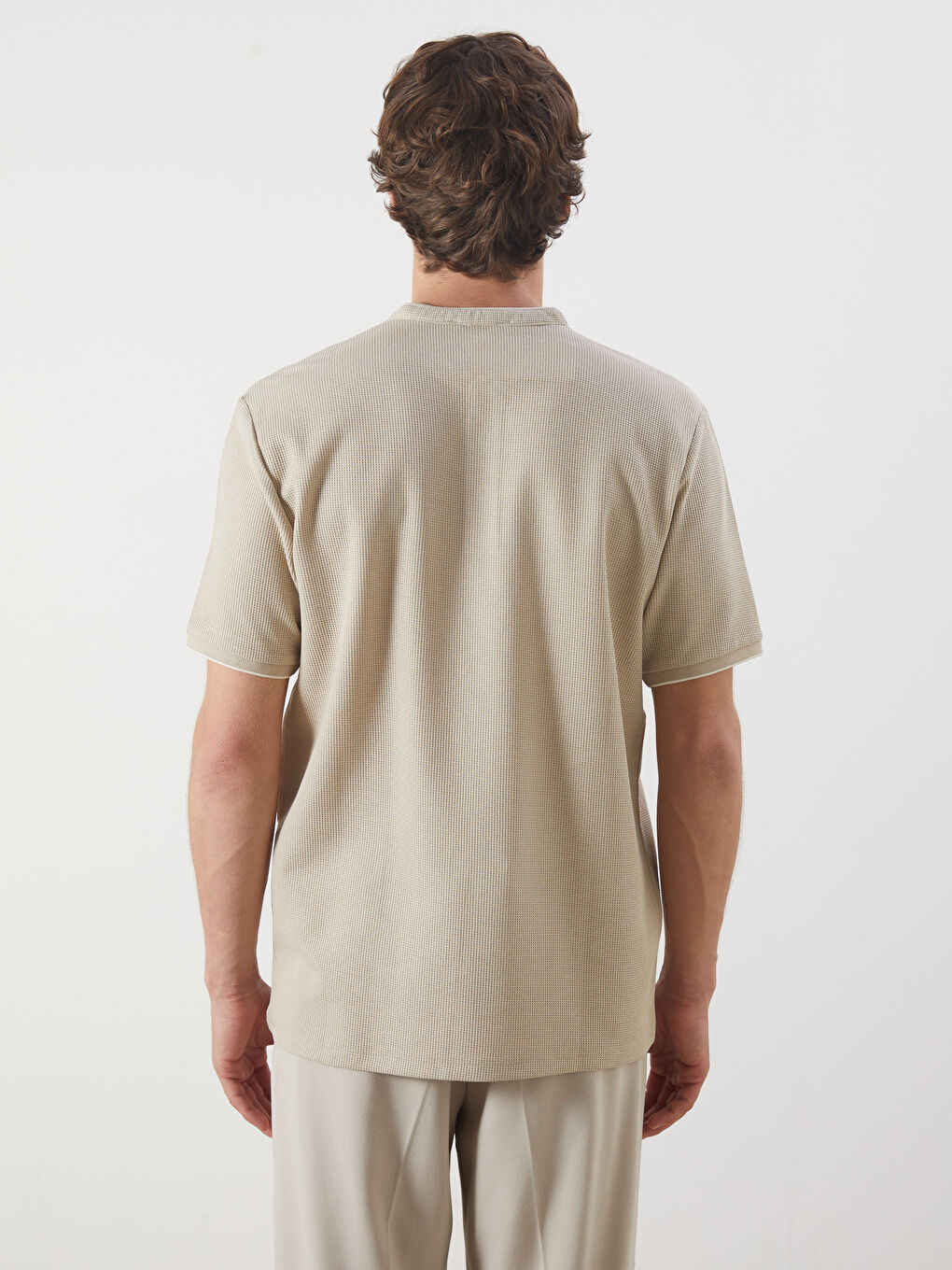 Grandad Collar Short Sleeve Men's T-Shirt -S54004Z8-HZZ