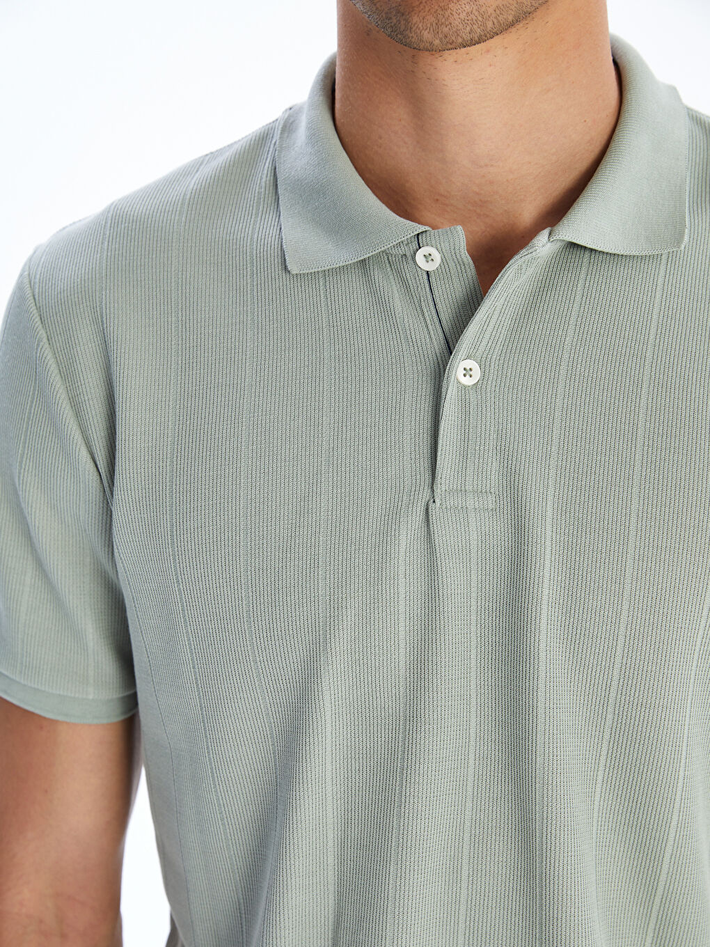 تیشێرتی یه‌خه‌ی پۆڵۆ قۆڵ کورت بۆ پیاوان-2