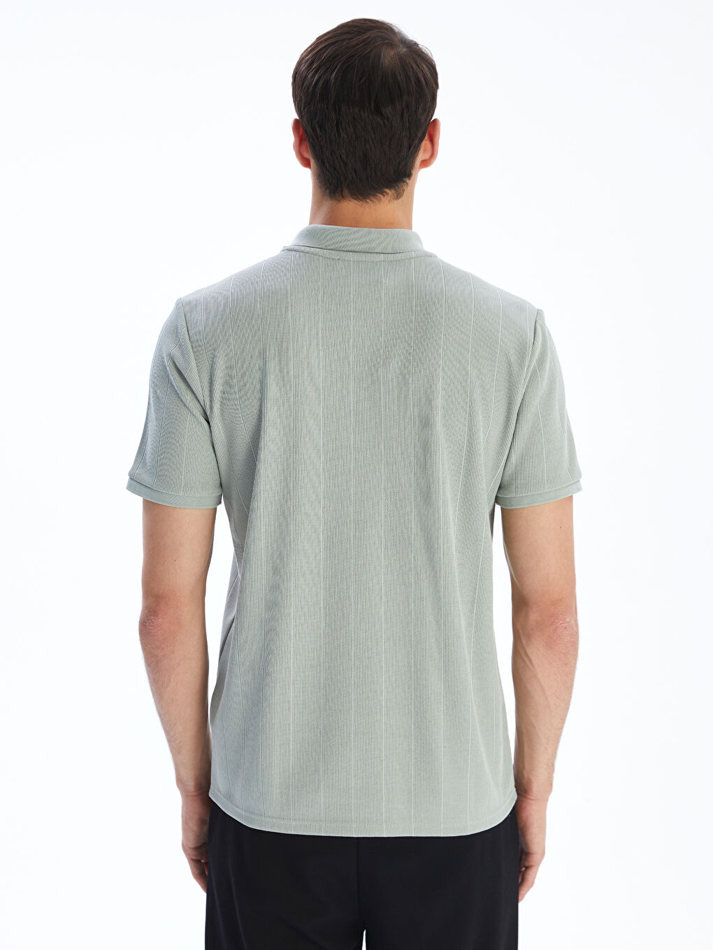 تیشێرتی یه‌خه‌ی پۆڵۆ قۆڵ کورت بۆ پیاوان-3