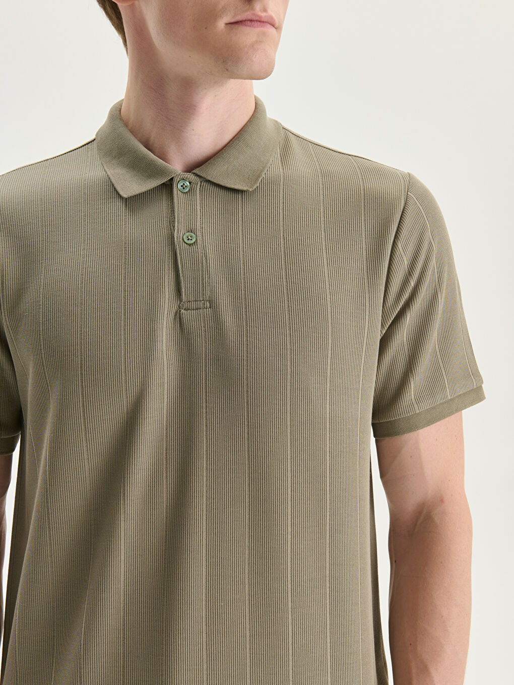 Tricou cu Guler Polo și Mânecă Scurtă pentru Bărbați-2