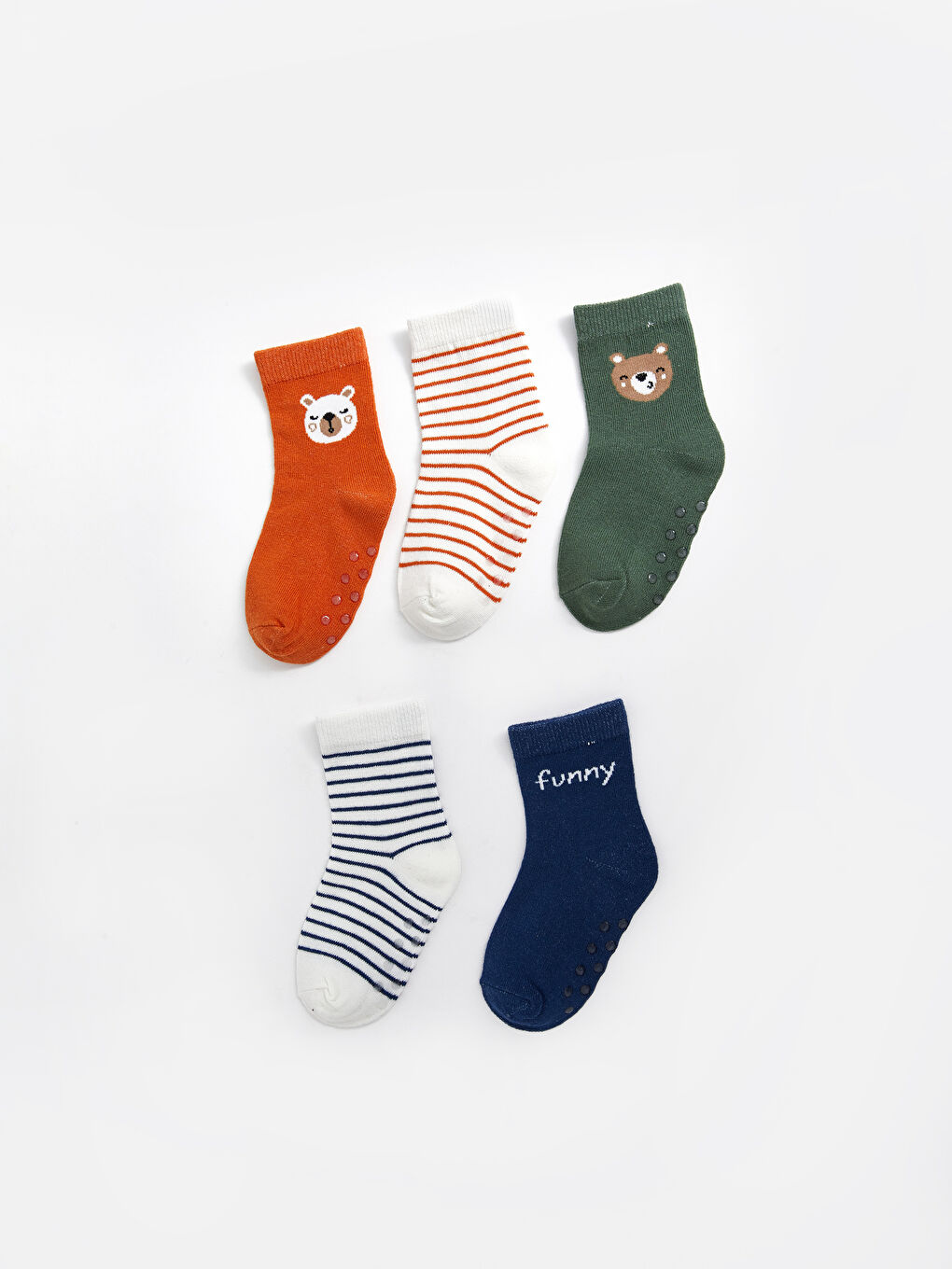 Printed Baby Boys' Ankle Socks 5 Pack -S54060Z1-FMA