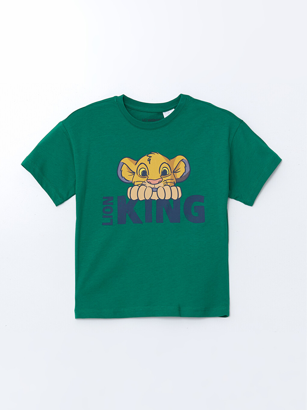 Yeşil Aslan Kral Baskılı Erkek Çocuk Pijama Üstü