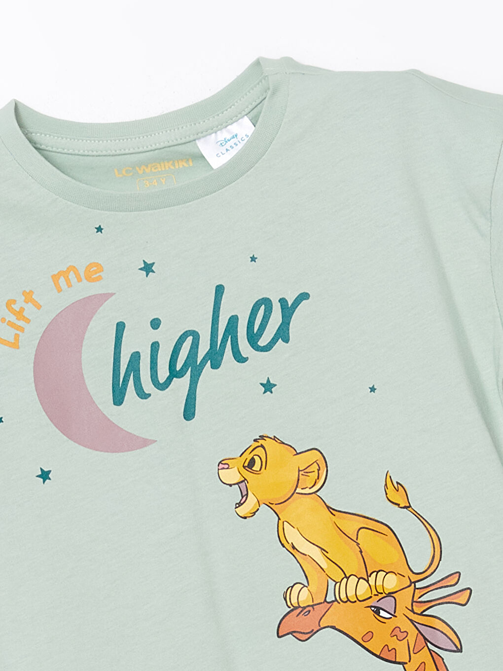Crew Neck The Lion King Printed Boys' Pajama Set -S54108Z1-FKS