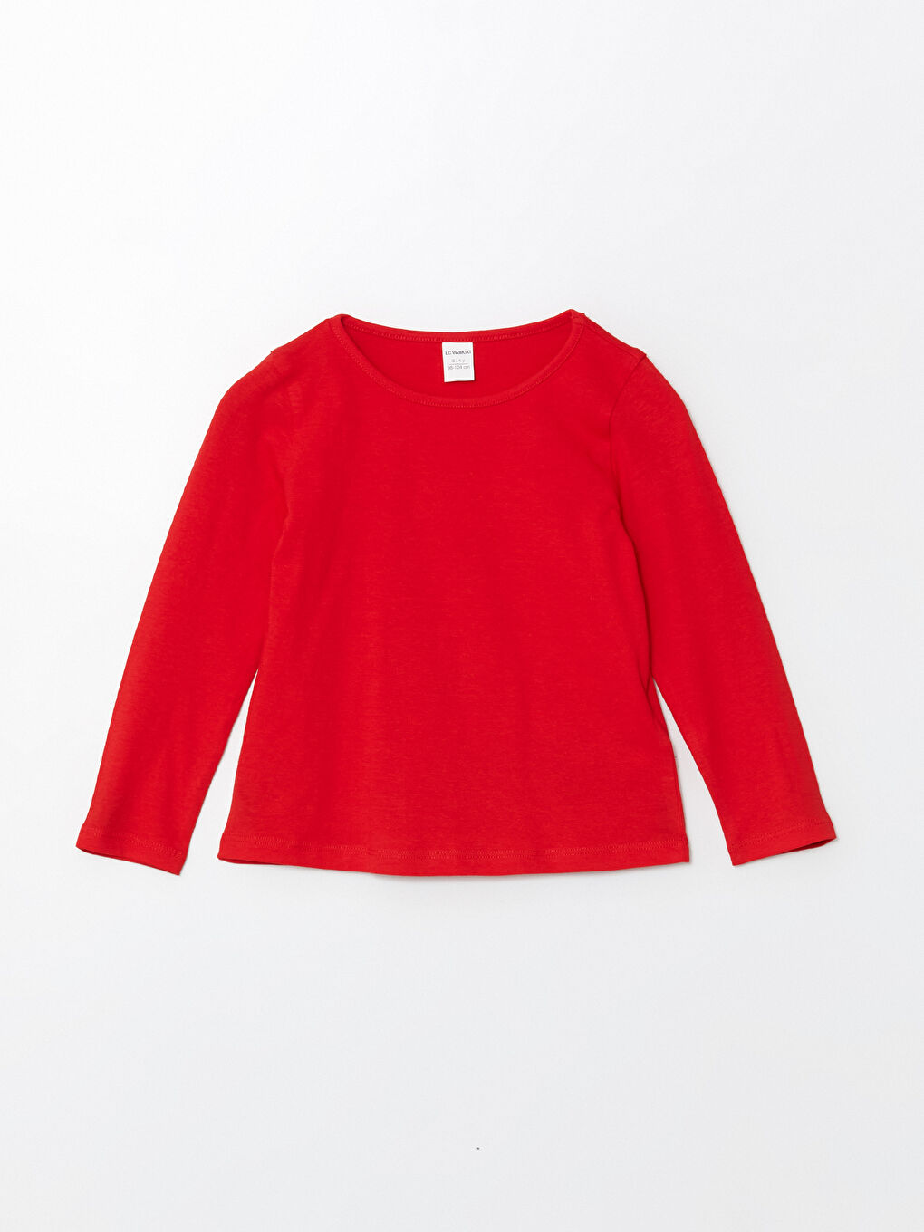 Crew Neck Basic Girls' T-Shirt