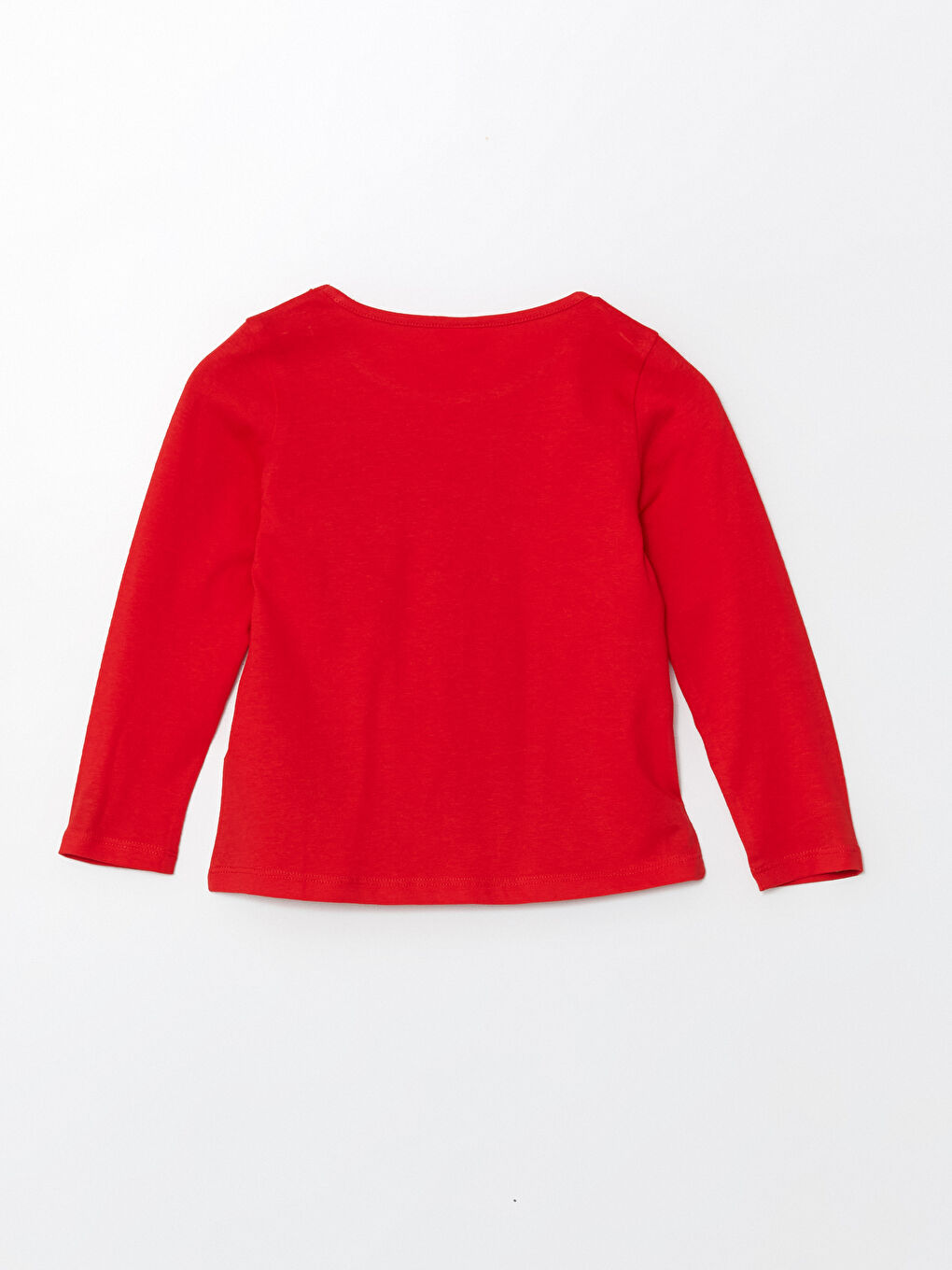 Crew Neck Basic Girls' T-Shirt-2