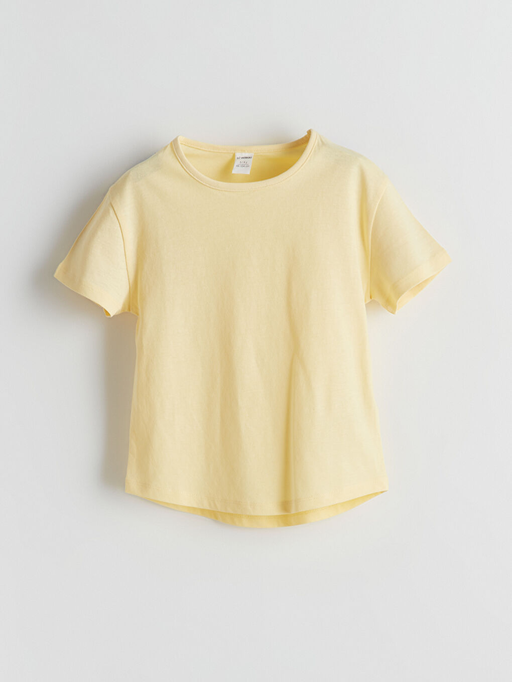 Crew Neck Basic Girls' T-Shirt -S54140Z1-FQJ