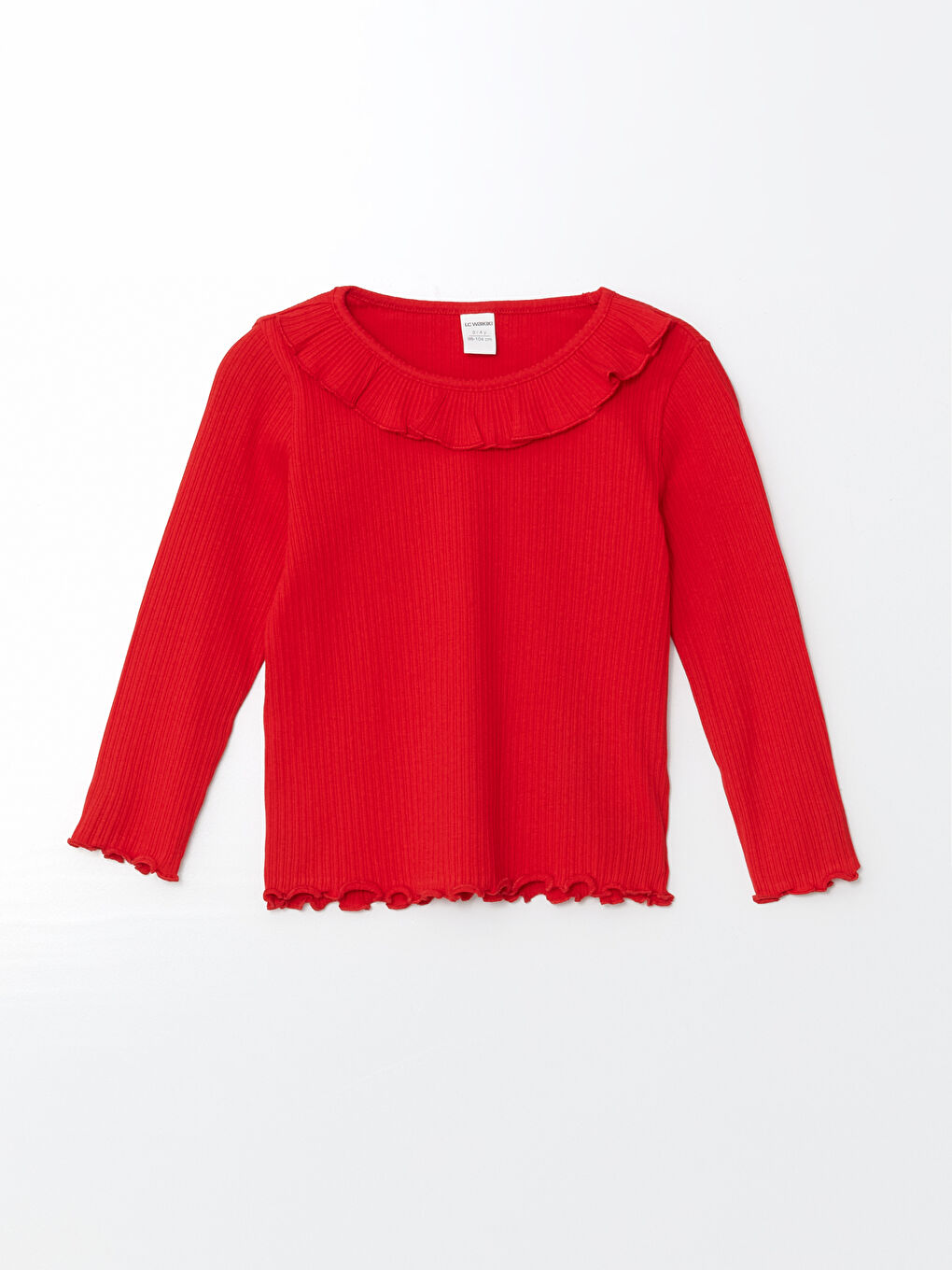 Crew Neck Basic Girls' T-Shirt -S54155Z1-GZX