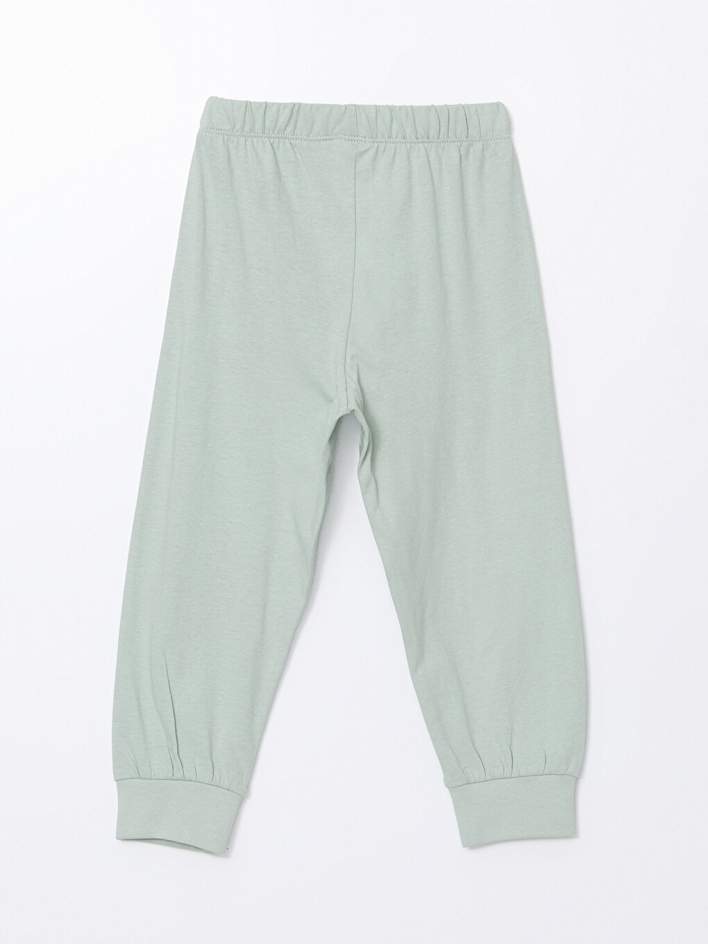 Yeşil Beli Lastikli Erkek Çocuk Pijama Altı-1