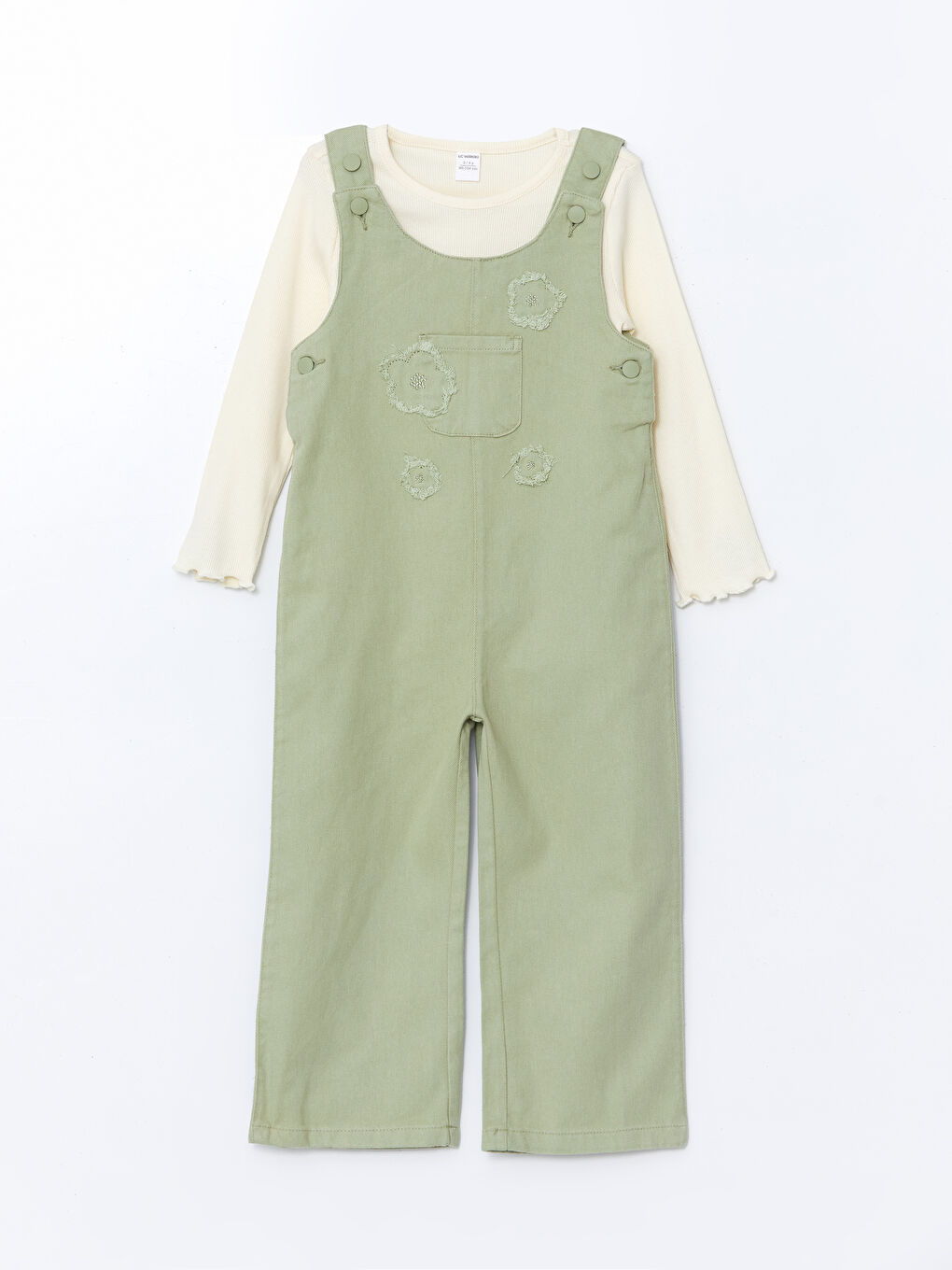 Girl ECRU Dungarees -S54171Z1-FDL