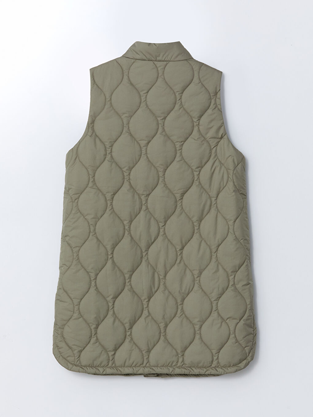 Stand-Up Collar Quilted Women’S Puffer Vest -S54175Z8-GGY
