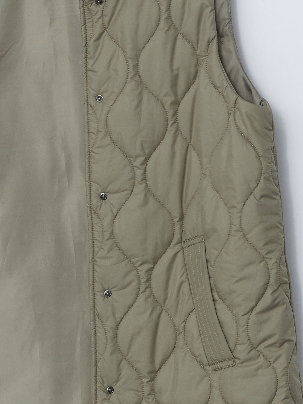 Stand-Up Collar Quilted Women’S Puffer Vest -S54175Z8-GGY
