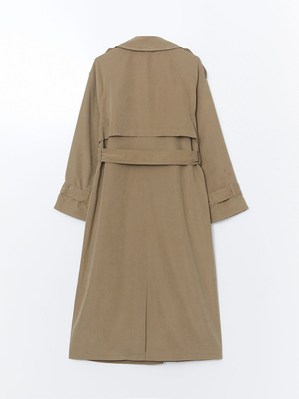 Women's Jacket Collar Plain Trench Coat -S54187Z8-Y7X