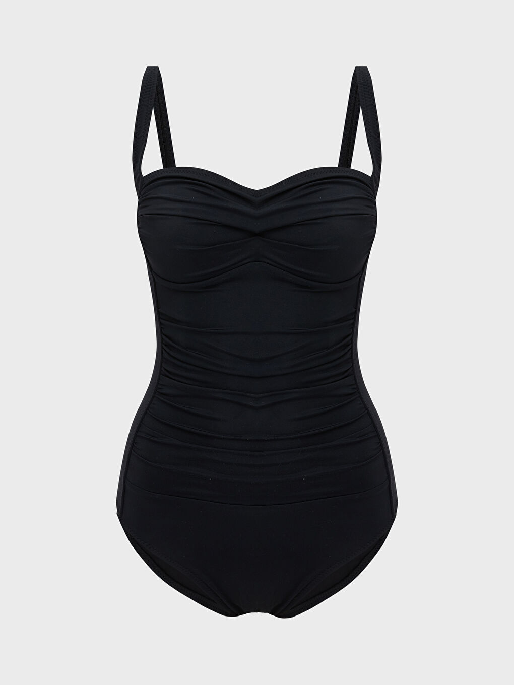 Stitched Padded Ruched Detail Women's Swimsuit -S54223Z8-CVL