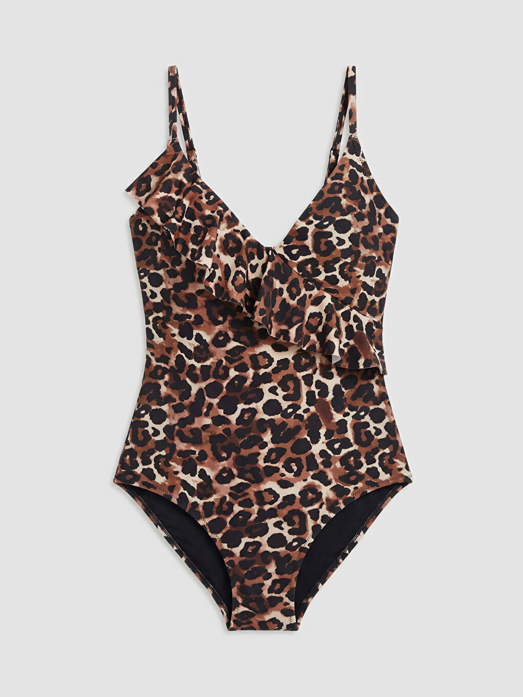 Купальник с леопардовым принтом и съемной подкладкой для женщин
